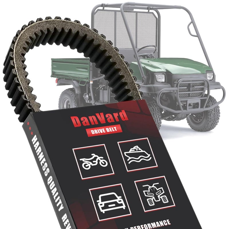 DanVard Drive Belt Compatible with Kawasaki Mule 3010 4010 3000 4000 2001-2024 4x4 KAF620 Trans Replacement Parts 59011-1077 - Image 1